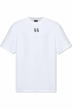 44 Label Group BIAŁY T-shirt z logo