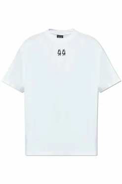 44 Label Group BIAŁY T-shirt z logo