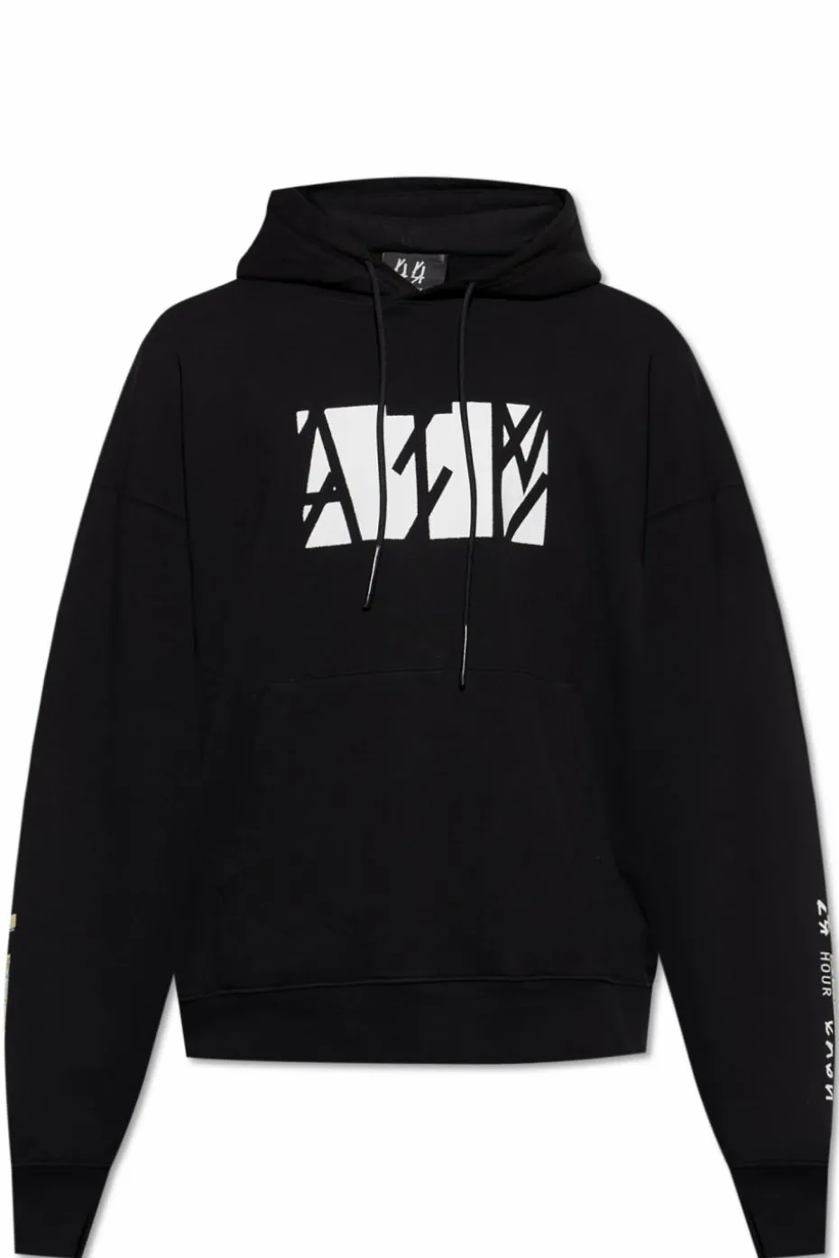 44 Label Group CZARNY Bluza z kapturem