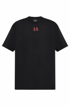 44 Label Group CZARNY T-shirt z logo