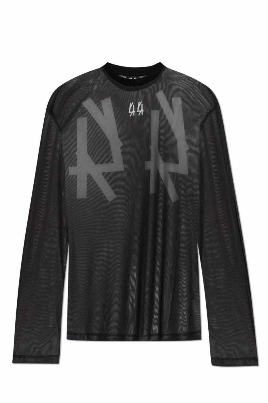 44 Label Group CZARNY T-shirt z logo