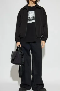 44 Label Group CZARNY T-shirt z logo