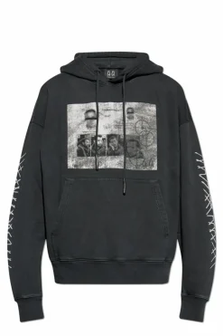 44 Label Group SZARY Bluza z kapturem