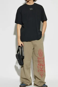 44 Label Group SZARY T-shirt z logo