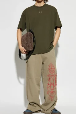 44 Label Group ZIELONY T-shirt z logo