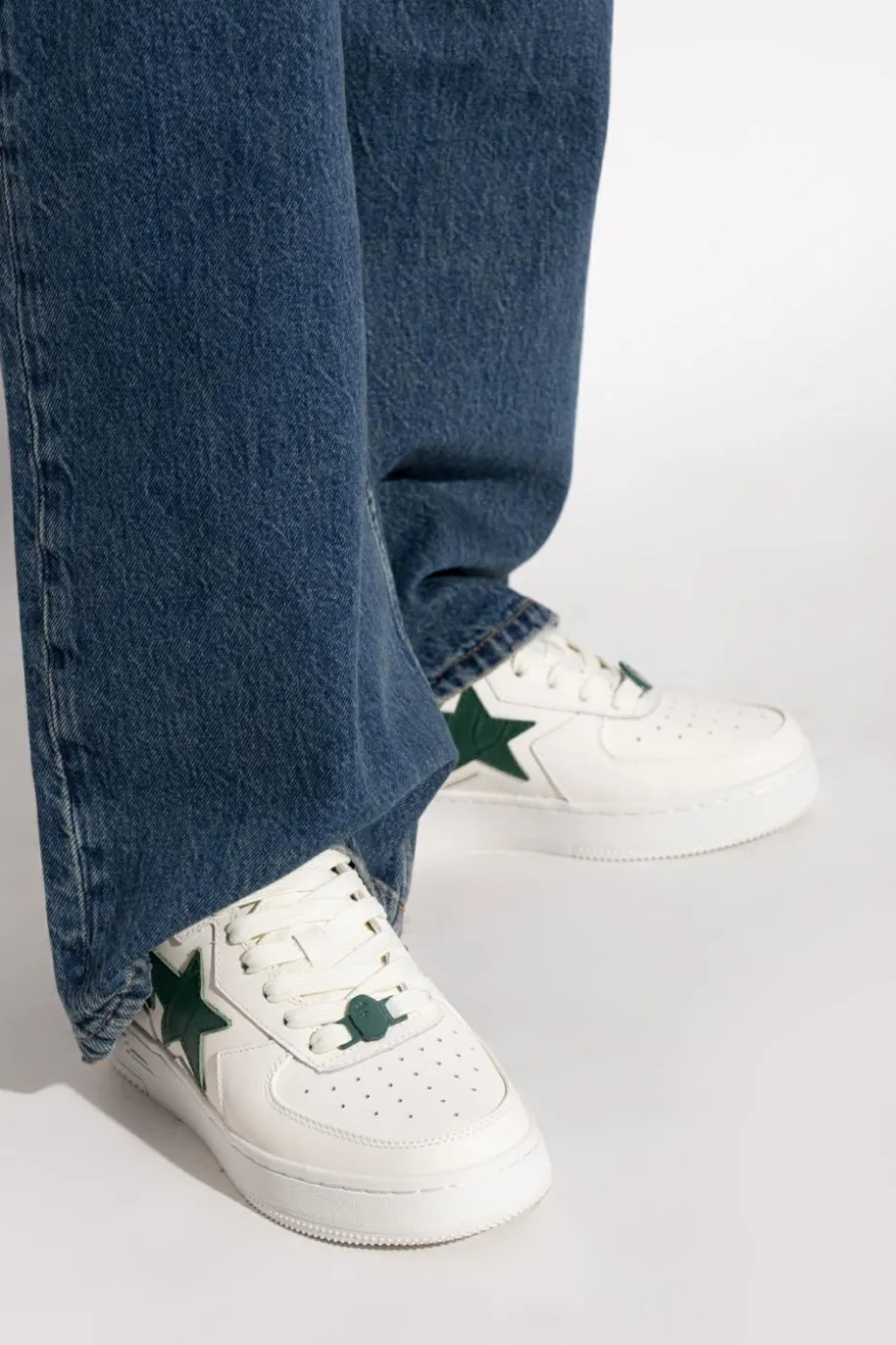 A BATHING APE® BIAŁY Buty sportowe