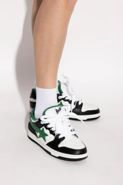 A BATHING APE® CZARNY Buty sportowe z logo