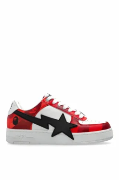 A BATHING APE® CZERWONY Buty sportowe z logo