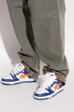 A BATHING APE® NIEBIESKI Buty sportowe z logo