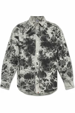 A BATHING APE® SZARY Koszula jeansowa