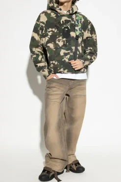 A BATHING APE® ZIELONY Bluza z logo