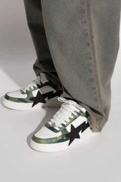 A BATHING APE® ZIELONY Buty sportowe z logo