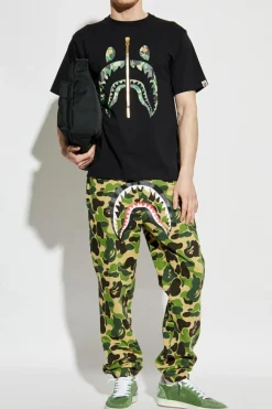 A BATHING APE® ZIELONY Spodnie dresowe