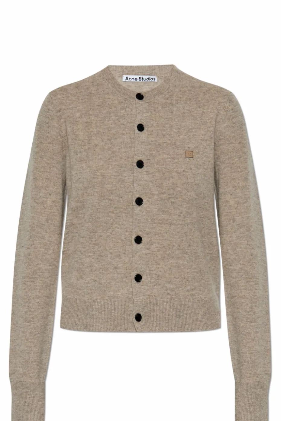 Acne Studios beżowy Wełniany kardigan