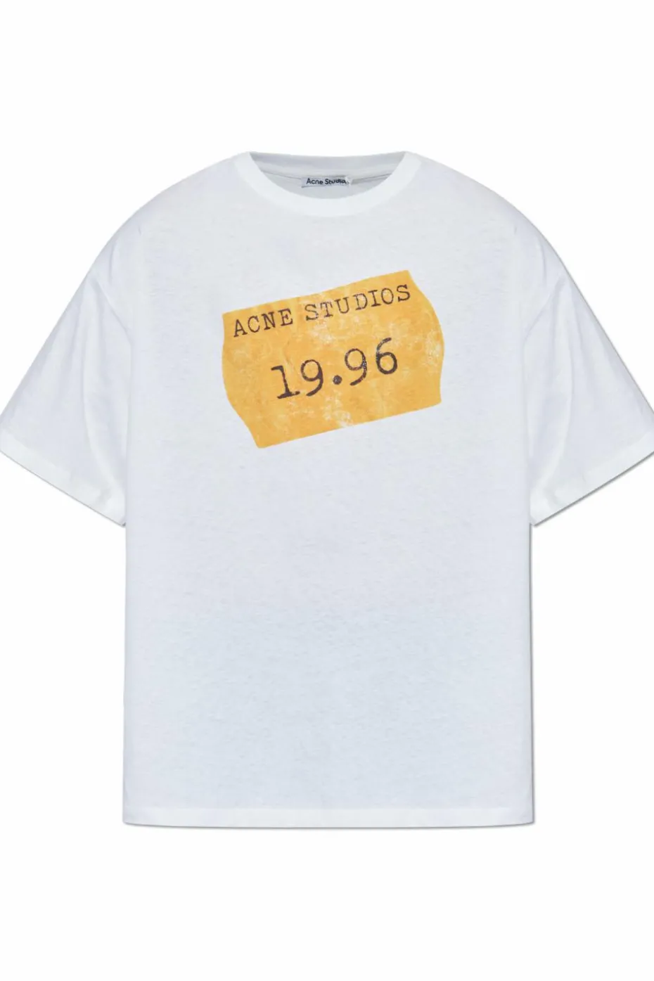 Acne Studios BIAŁY T-shirt z logo