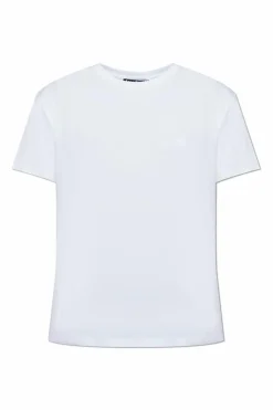 Acne Studios BIAŁY T-shirt z logo