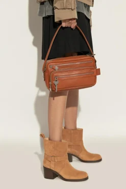 Acne Studios BRĄZOWY Torba do ręki ‘Camero Party’