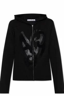 Acne Studios CZARNY Bluza z kapturem