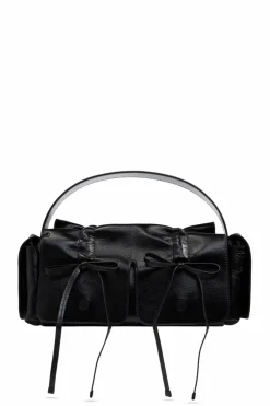 Acne Studios CZARNY Skórzana torba do ręki