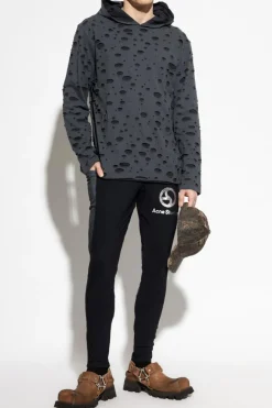 Acne Studios CZARNY Spodnie z logo