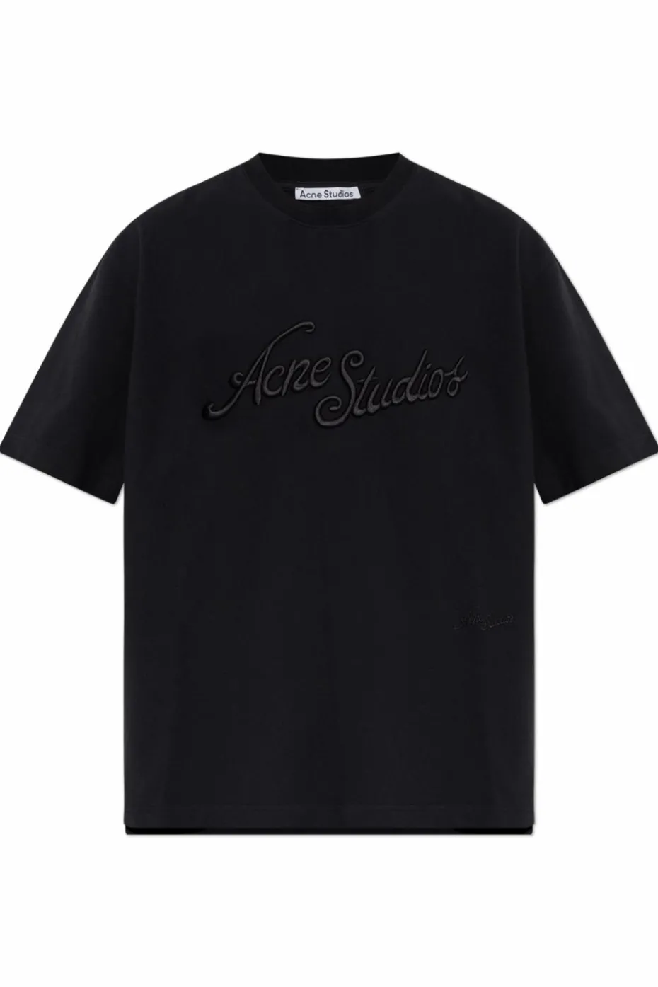 Acne Studios CZARNY T-shirt z logo