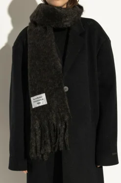 Acne Studios CZARNY Wełniany szal