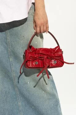 Acne Studios CZERWONY Torba do ręki `Micro`