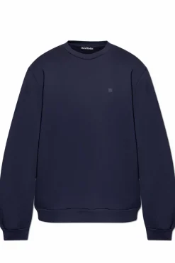 Acne Studios GRANATOWY Bluza z logo