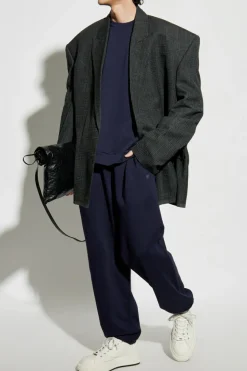 Acne Studios GRANATOWY Bluza z logo