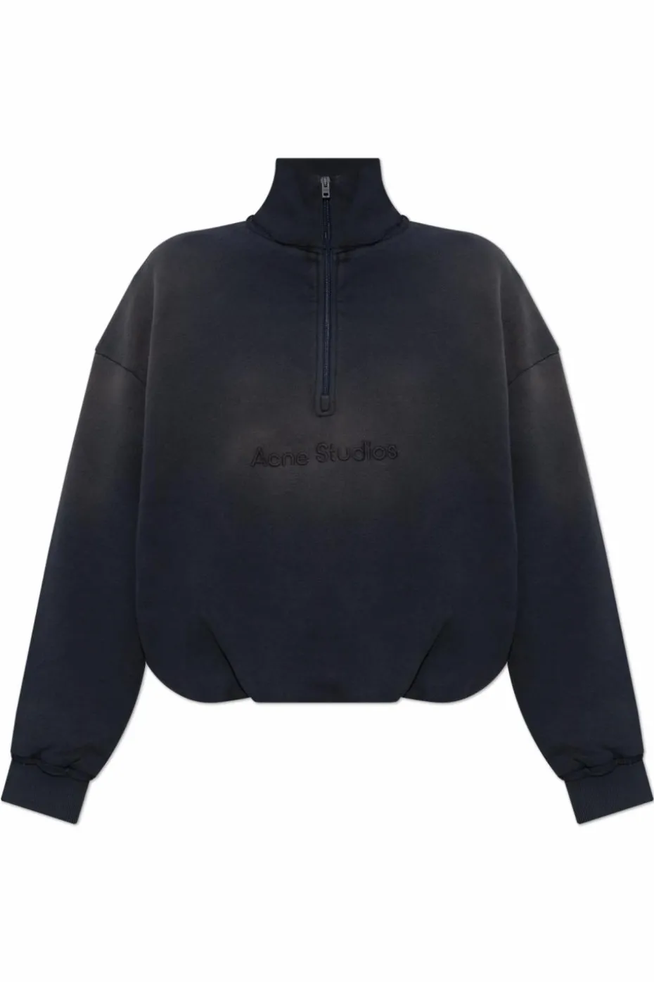 Acne Studios GRANATOWY Bluza ze stójką
