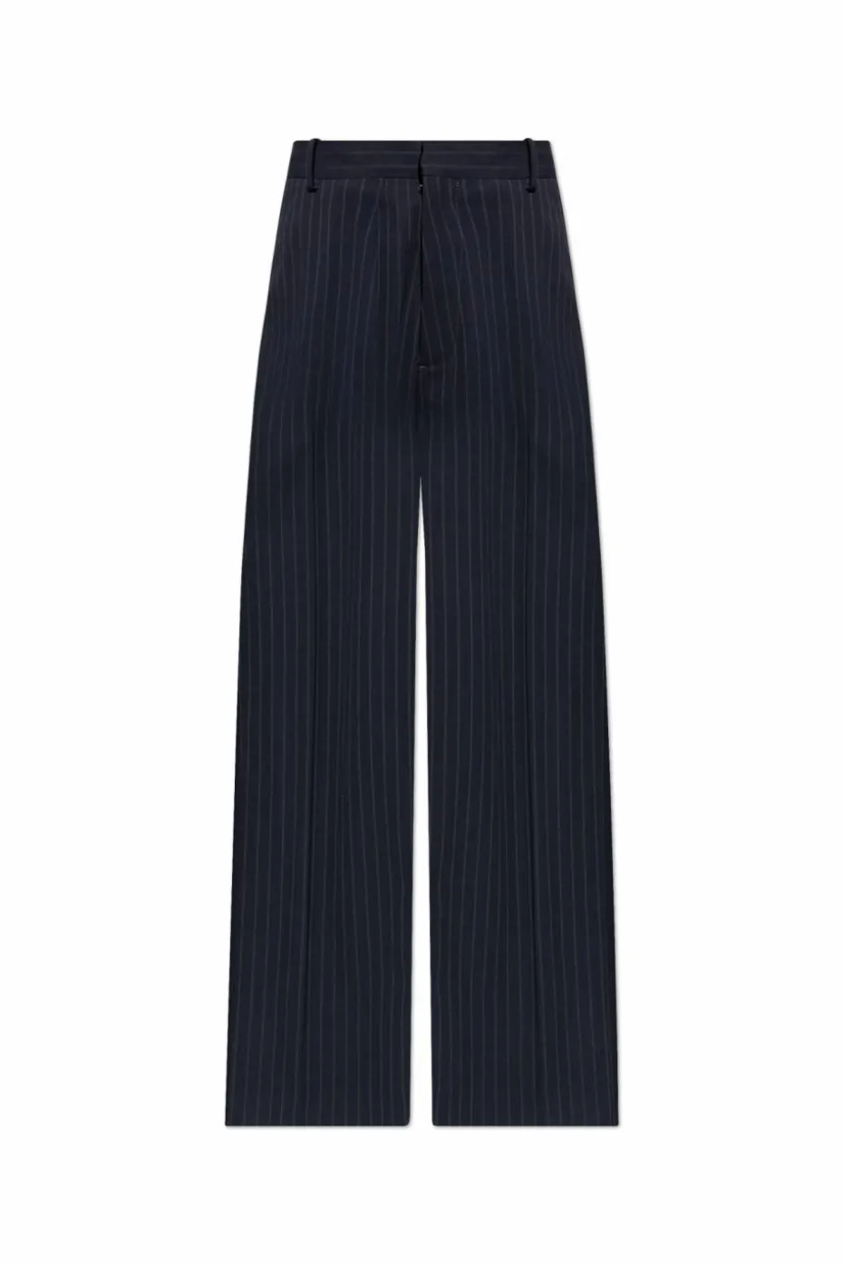 Acne Studios GRANATOWY Spodnie w kant