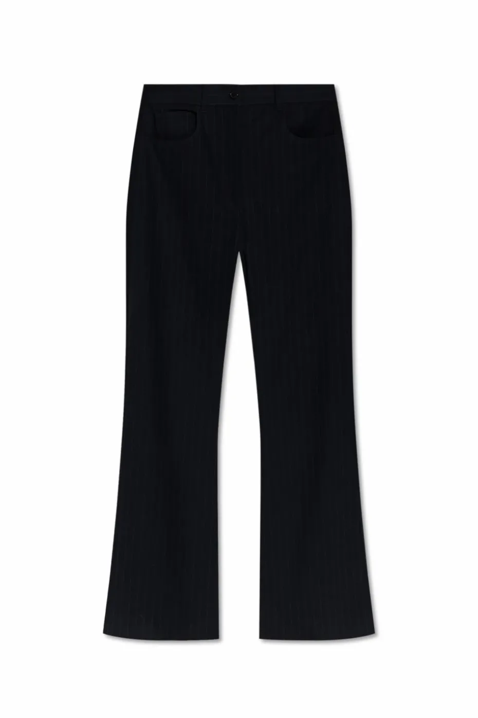 Acne Studios GRANATOWY Spodnie w kant