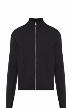 Acne Studios GRANATOWY Wełniany kardigan