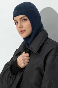 Acne Studios GRANATOWY Wełniana kominiarka