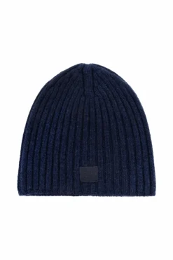 Acne Studios GRANATOWY Wełniana czapka