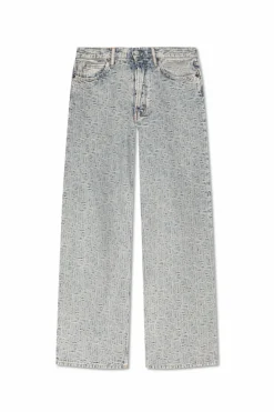 Acne Studios jasnoniebieski Jeansy z logo