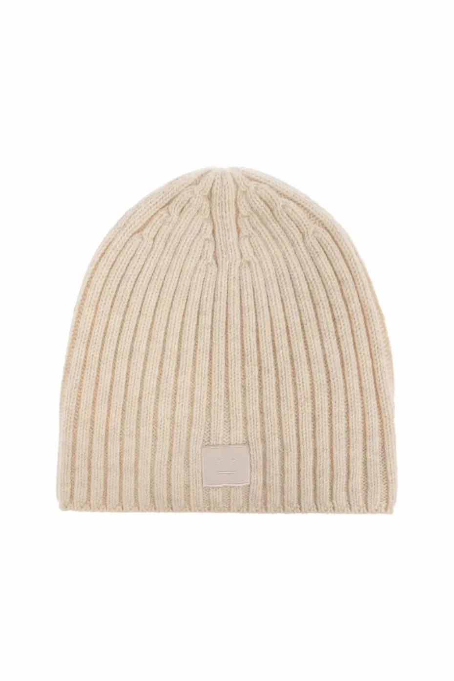 Acne Studios kremowy Prążkowana czapka