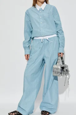 Acne Studios NIEBIESKI Koszula z wzorem w paski