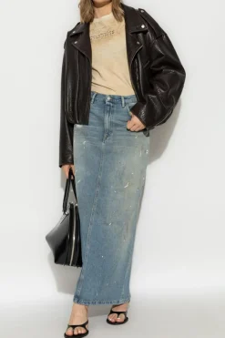 Acne Studios NIEBIESKI Spódnica jeansowa