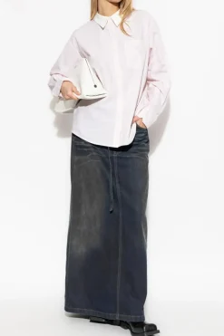 Acne Studios RÓŻOWY Koszula z logo