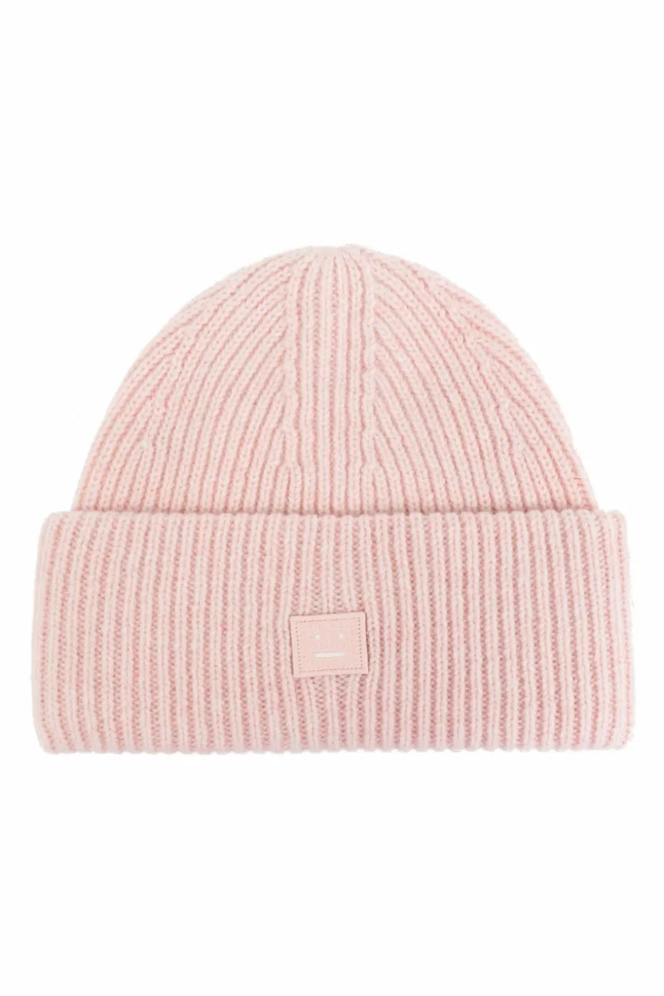 Acne Studios RÓŻOWY Wełniana czapka z logo