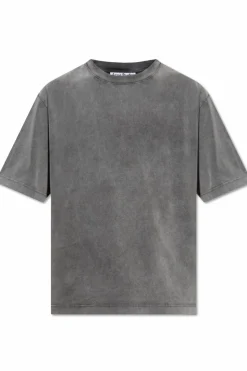 Acne Studios SZARY T-shirt z logo