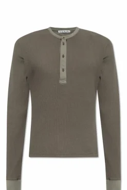 Acne Studios SZARY T-shirt z długim rękawem