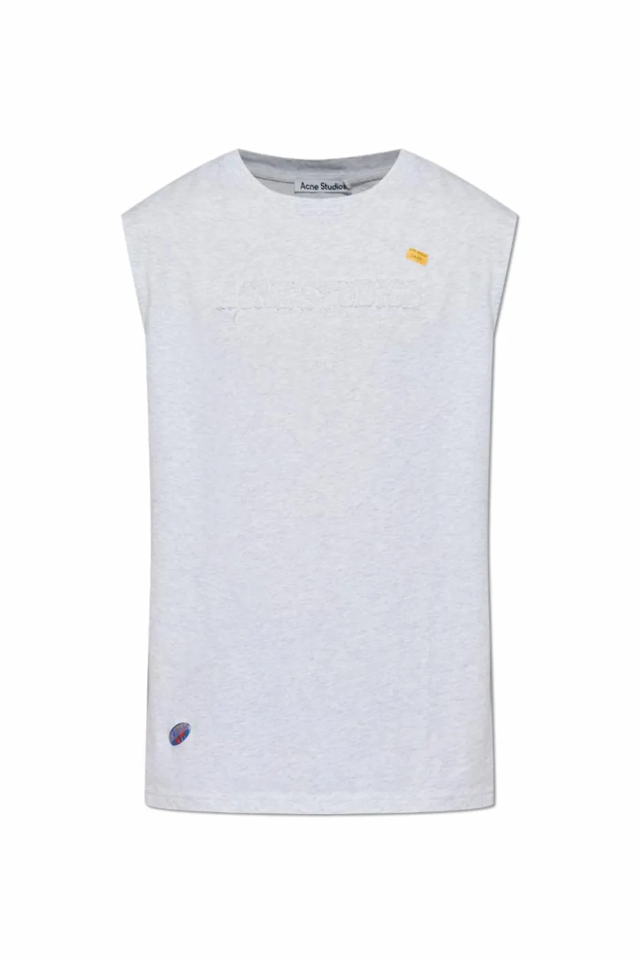 Acne Studios SZARY T-shirt z logo
