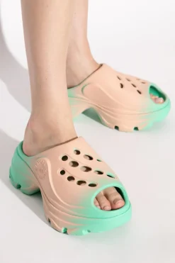 ADIDAS by Stella McCartney MULTIKOLOR Klapki na platformie