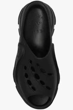 ADIDAS by Stella McCartney CZARNY Klapki na platformie