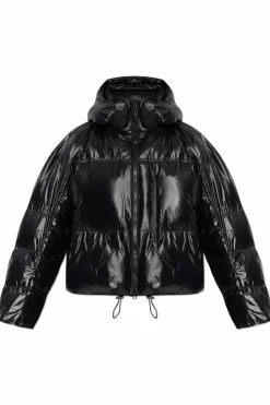 ADIDAS by Stella McCartney CZARNY Kurtka ocieplana z logo