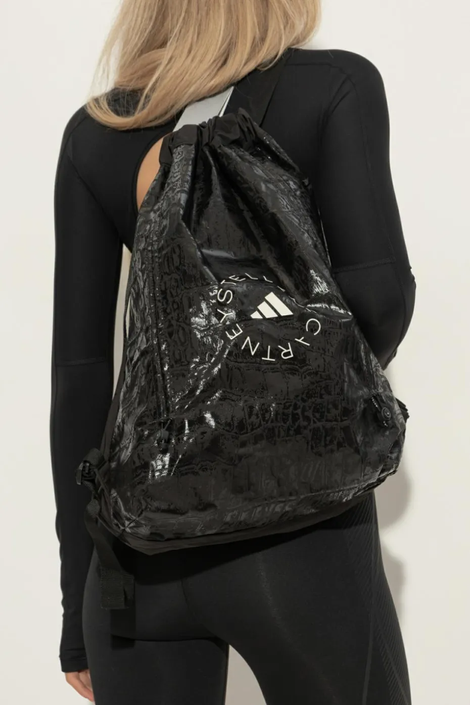 ADIDAS by Stella McCartney CZARNY Plecak z logo