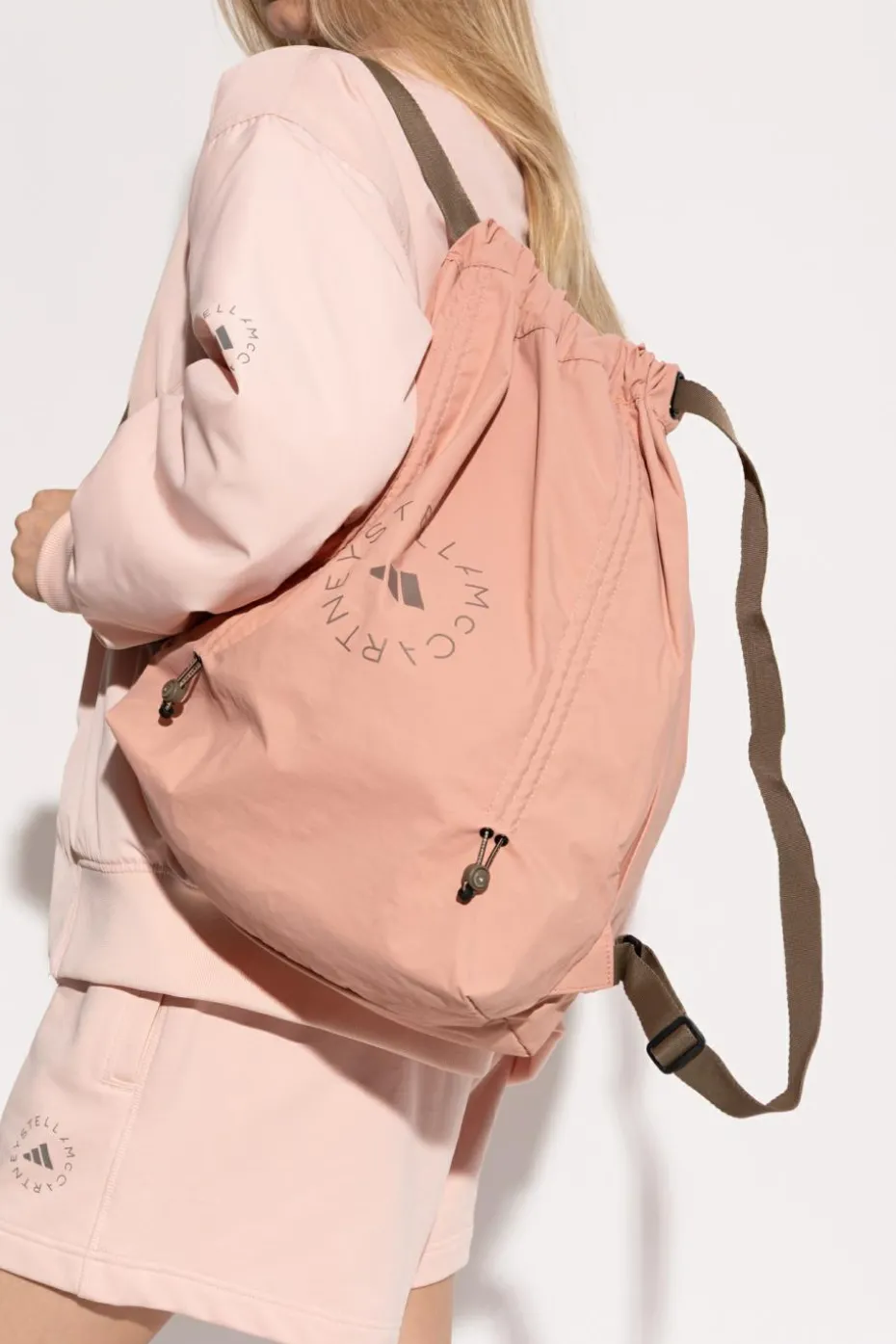 ADIDAS by Stella McCartney RÓŻOWY Plecak z logo