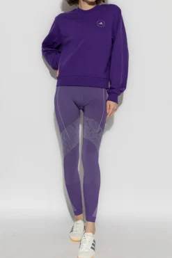 ADIDAS by Stella McCartney FIOLETOWY Leginsy treningowe